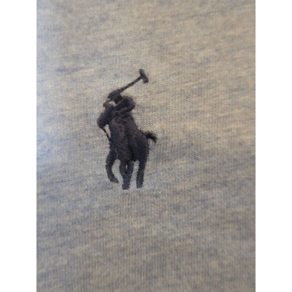 Polo Ralph Lauren V Neck Tee Shirt Classic Fit Blue Short Sleeve Size Large Men - Picture 5 of 5